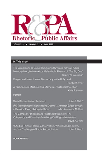 Rhetoric & Public Affairs 23, no. 3
