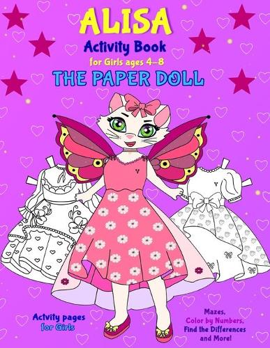 ALISA Activity Book for Girls ages 4-8 THE PAPER DOLL