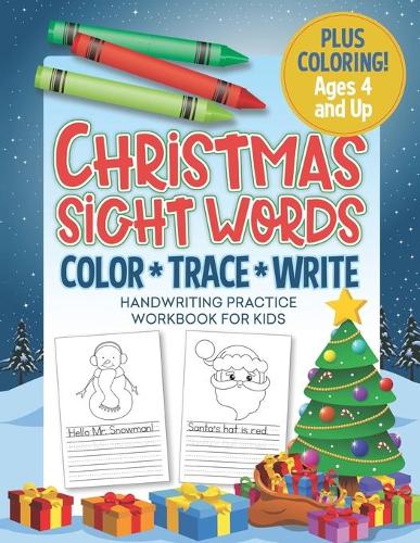 Christmas Sight Words - Handwriting Practice Workbook for Kids