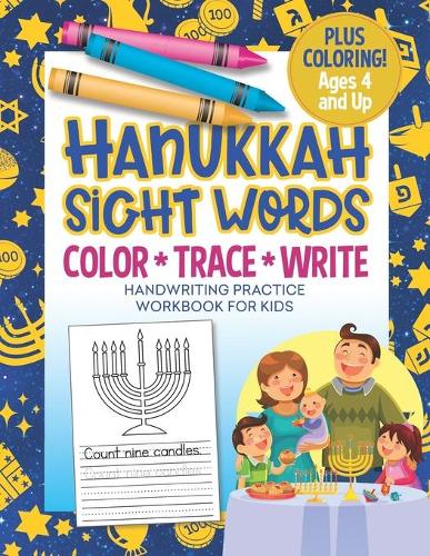 Hanukkah Sight Words Handwriting Practice Workbook for Kids