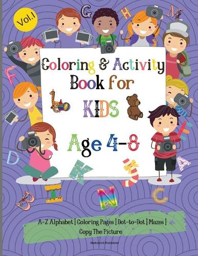 Coloring & Activity Book for Kids 4-8