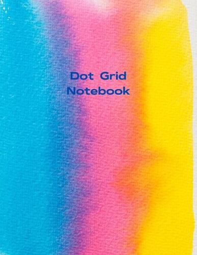 Dot Grid Notebook Abstract Notebook Large (8.5 x 11 inches) - Black Dotted Notebook/Journal 100 Dotted Pages