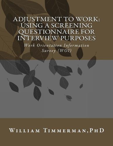 Adjustment to Work