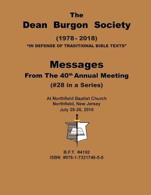 The Dean Burgon Society Message Book 2018