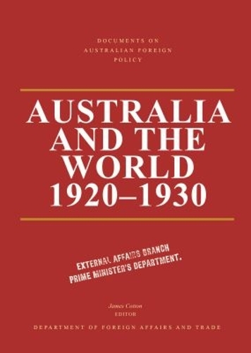 Australia and the World 1920–1930