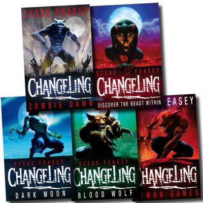 Changeling Collection Books Set (zombie Dawn, Demon Games, Blood Wolf, Dark Moon, Changeling)