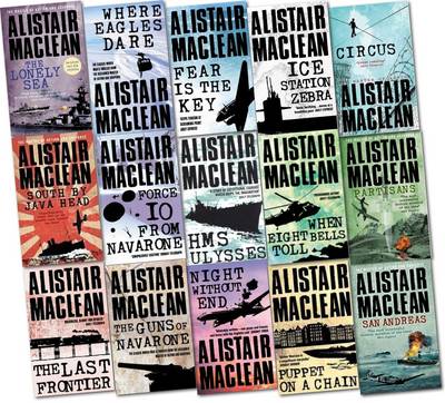 Alistair Maclean Collection Pack Set (the Lonely Sea, South by Java Head, San Andreas, the Guns of Navarone, Fear is the Key, H.M.S Ulysses, Force 10 from Navarone, Night without End and More)