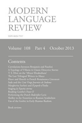 Modern Language Review (108