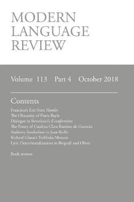 Modern Language Review (113