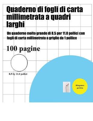 Quaderno di fogli di carta millimetrata a quadri larghi