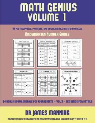 Kindergarten Number Games (Math Genius Vol 1)