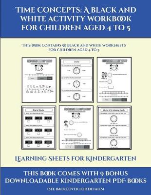 Learning Sheets for Kindergarten (Time concepts