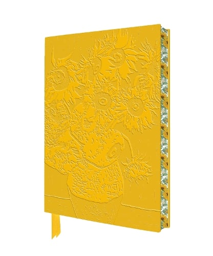 Embossed Sunflowers Yellow Journal by Flame Tree Studio