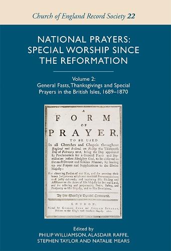National Prayers: Special Worship since the Reformation