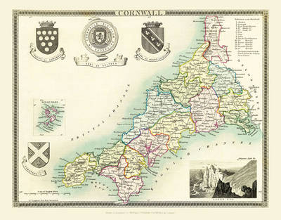 Thomas Moule Map of Cornwall 1836