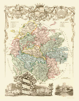 Thomas Moule Map of Herefordshire 1836