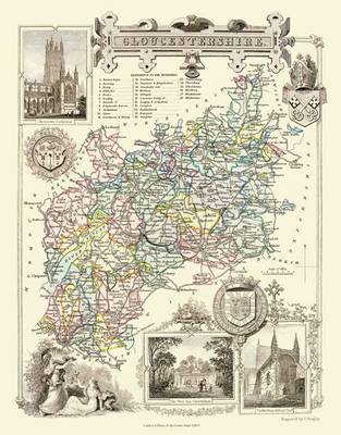 Thomas Moules Map of Gloucestershire 1837