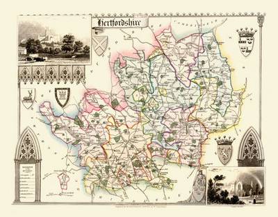 Thomas Moules Map of Hertfordshire 1837