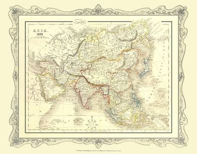 Map of Asia 1852