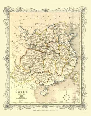 H Collins Map of China 1852