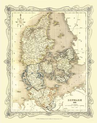 H Collins Map of Denmark 1852