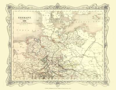 H Collins Map of Northern Germany 1852