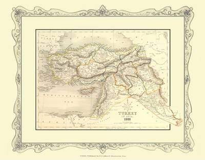 H Collins Map of Turkey in Asia 1852