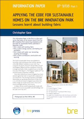 Applying the Code for Sustainable Homes on the BRE Innovation Park