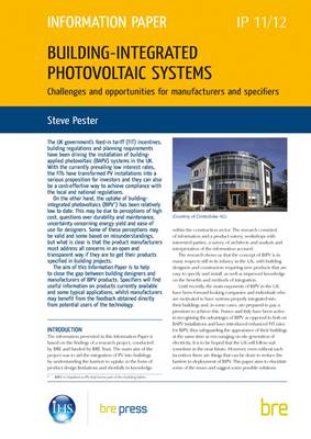 Building-integrated Photovoltaic Systems