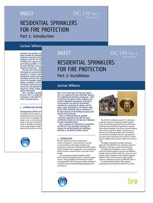 Residential Sprinklers for Fire Protection