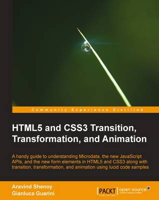 HTML5 and CSS3 Transition, Transformation, and Animation