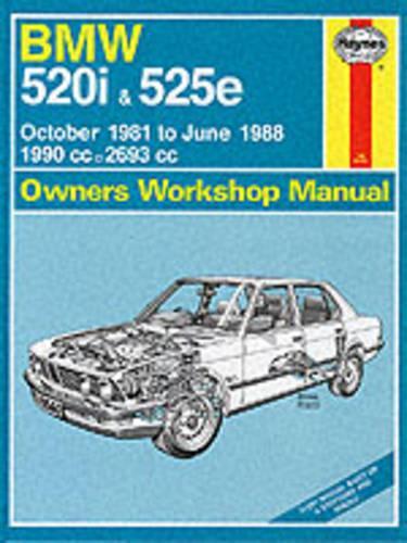 B. M. W. 520i and 525e 1981-88 Owner's Workshop Manual