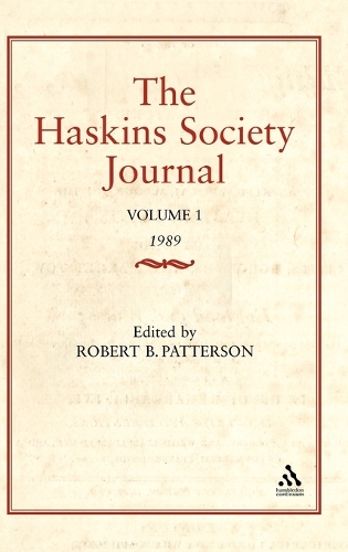 Haskins Society Journal Studies in Medieval History