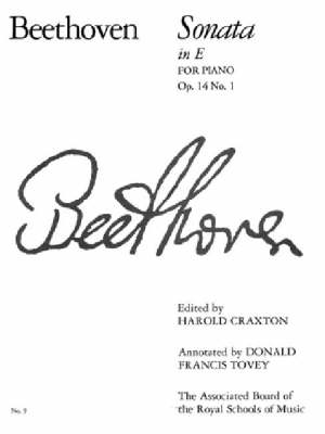 Piano Sonata in E, Op. 14 No. 1