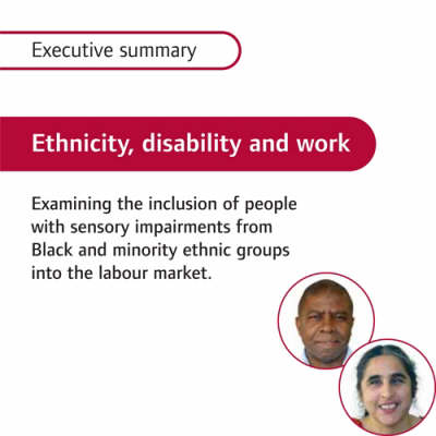 Ethnicity, Disability and Work