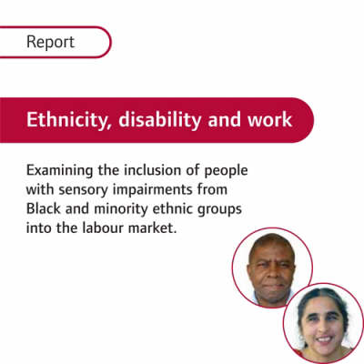 Ethnicity, Disability and Work