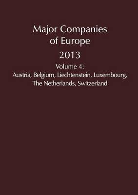 Major Companies of Europe 2013 Vol 4