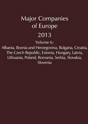 Major Companies of Europe 2013 Vol 6