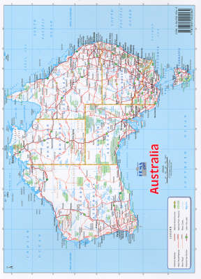 Australia A4 Map