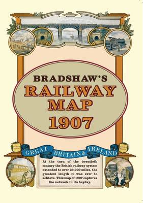 Bradshaw's Railway Map Britain and Ireland 1907