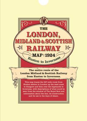 London Midland & Scottish Railway Map 1924 Euston to Inverness