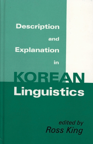 Description and Explanation in Korean Linguistics
