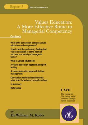 Values Education: a More Effective Route to Managerial Competence?