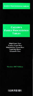 Family Proceedings Tables 2007