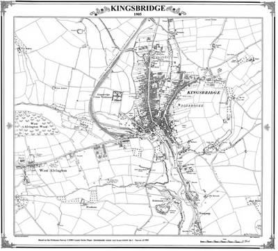 Kingsbridge Devon 1905 Map