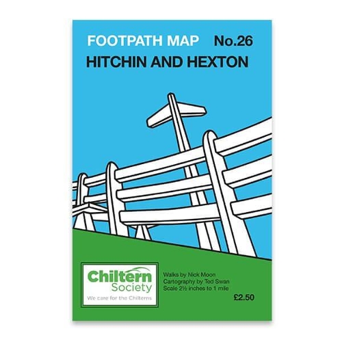 Chiltern Society Footpath Map No. 26 Hitchin and Hexton