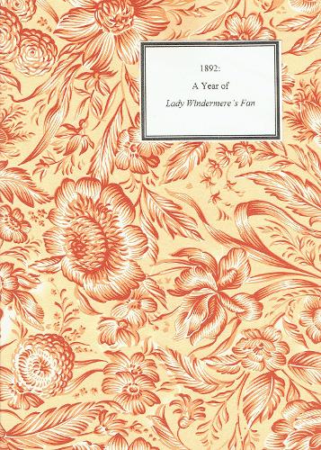 1892: A year of Lady Windermere's Fan