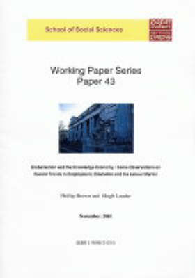 Globalisation and the Knowledge Economy