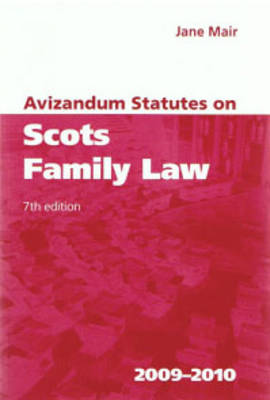 Avizandum Statutes on Scots Family Law