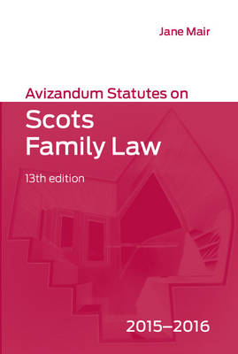 Avizandum Statutes on Scots Family Law 2015-2016